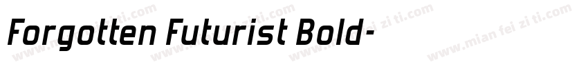 Forgotten Futurist Bold字体转换